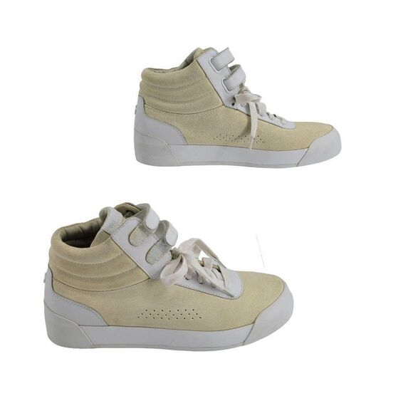 Rag & Bone Nova High Top Sneakers Size 40 US 10 Beige White Suede and Leather - Picture 3 of 13